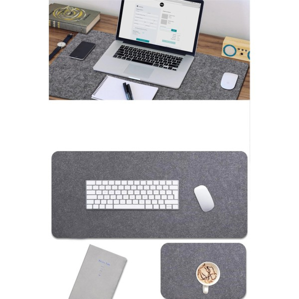 Nurnivus Keçe Çalışma Masası Düzenleme ve Oyuncu Mouse Pedi Ofis Masa Üstü Düzenleyici Mat 40X80 cm - Gri Mouse Pad Fiyatı