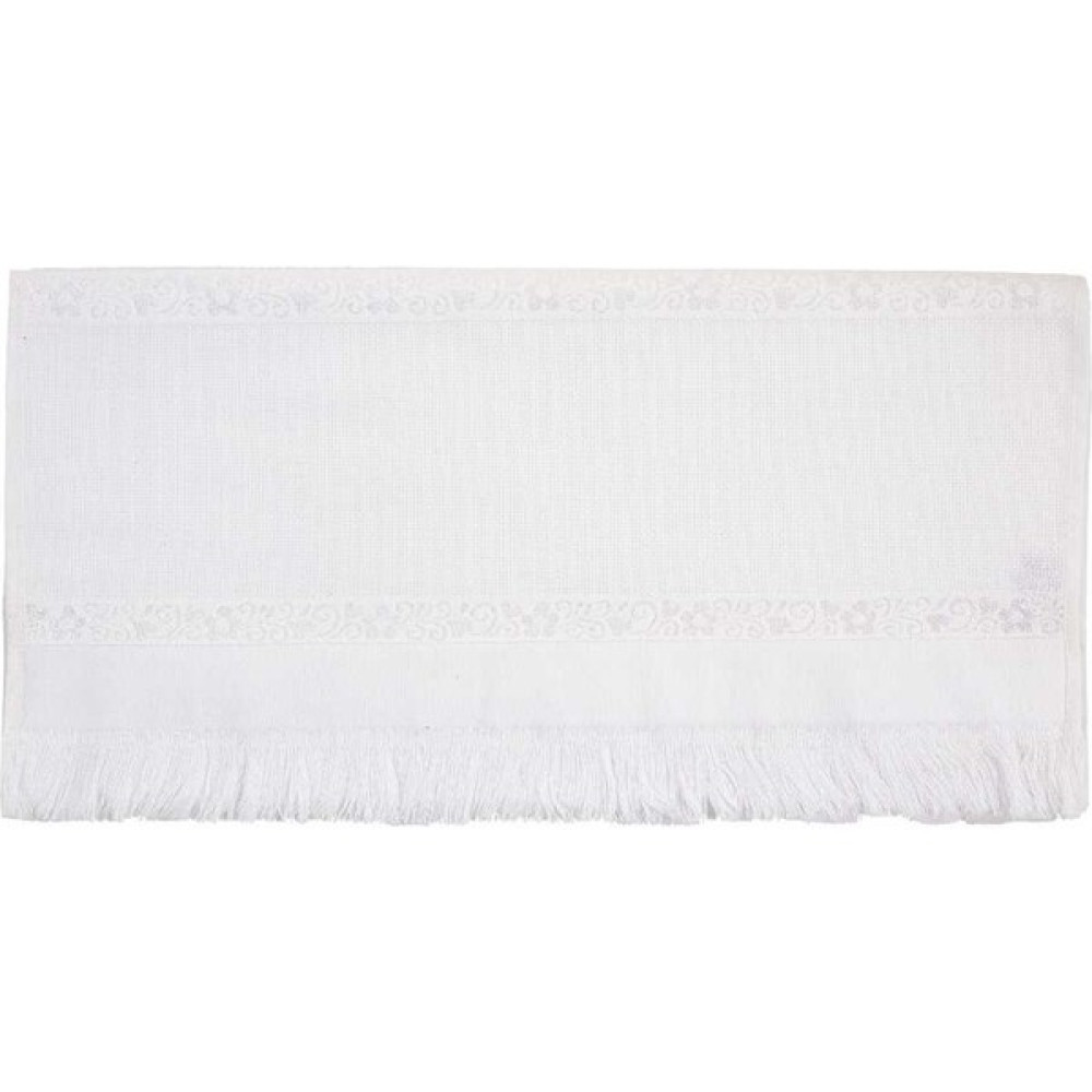 Nurpak Etamin Bezli El-Yüz Havlusu Kadife 50 x 90 cm (12 Adet) - Beyaz El / Yüz Havlusu Fiyatı