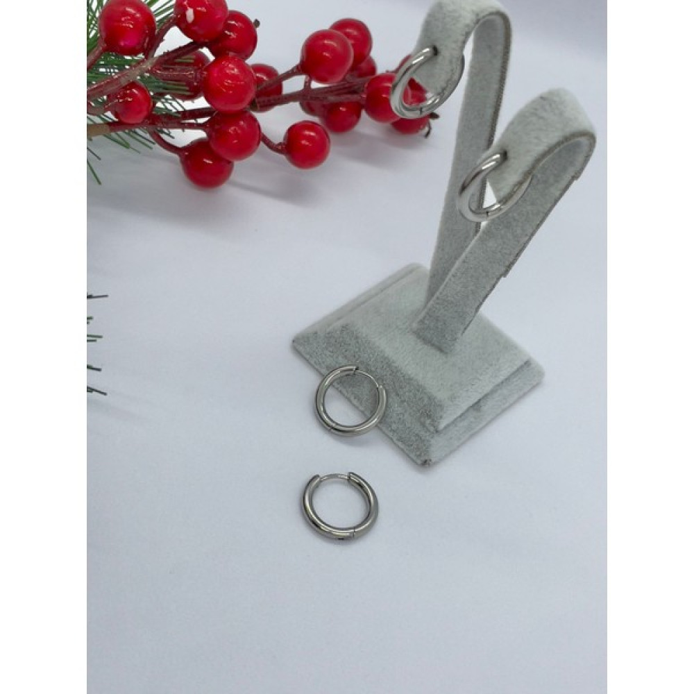 Nurşen Aksesuarlar Çelik Halka Küpe - Gümüş - 1,5 cm Altın, Takı & Aksesuar Fiyatı