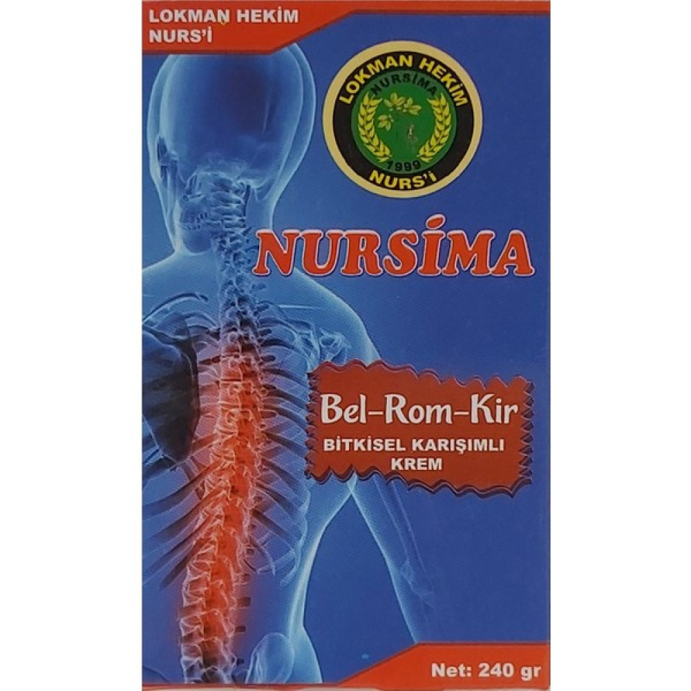 Nursima Bel-Rom-Kir Bitkisel Karışımlı Krem 240 ml Nemlendiriciler Fiyatı