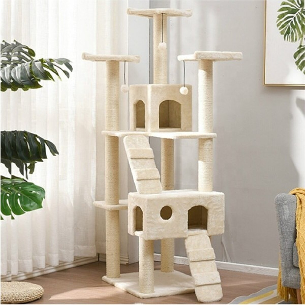 Nursoft Residence Kedi Tırmalama Evi NR-0035 - Beyaz Evcil Hayvan Ürünleri Fiyatı