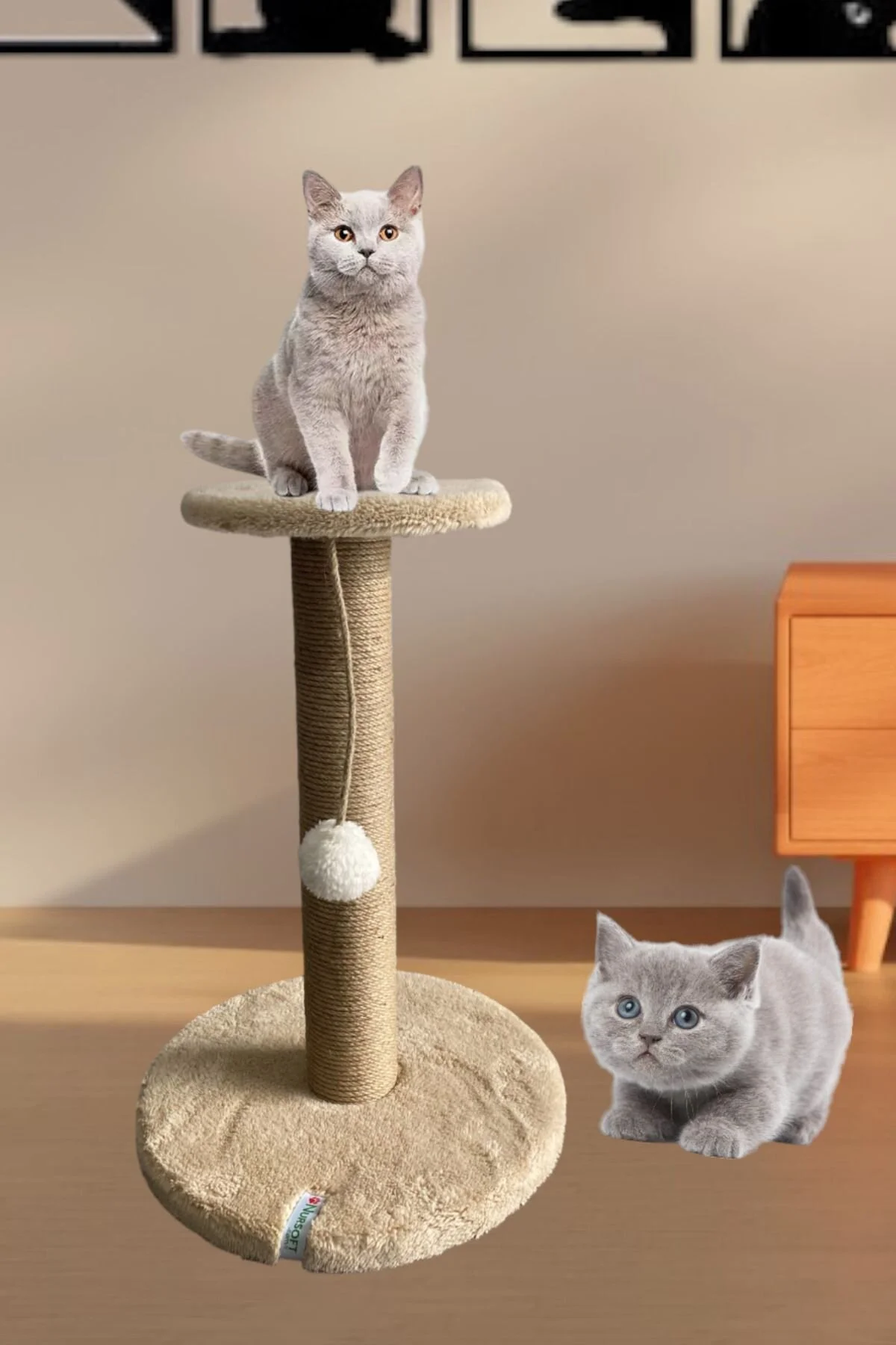 Nursoft Stepli Kedi Tırmalama Tahtası Bej" Evcil Hayvan Ürünleri Fiyatı