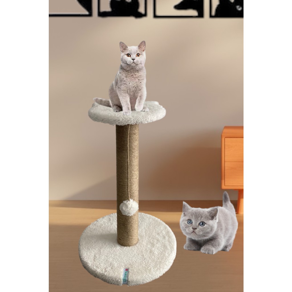 Nursoft Stepli Kedi Tırmalama Tahtası - Beyaz Evcil Hayvan Ürünleri Fiyatı