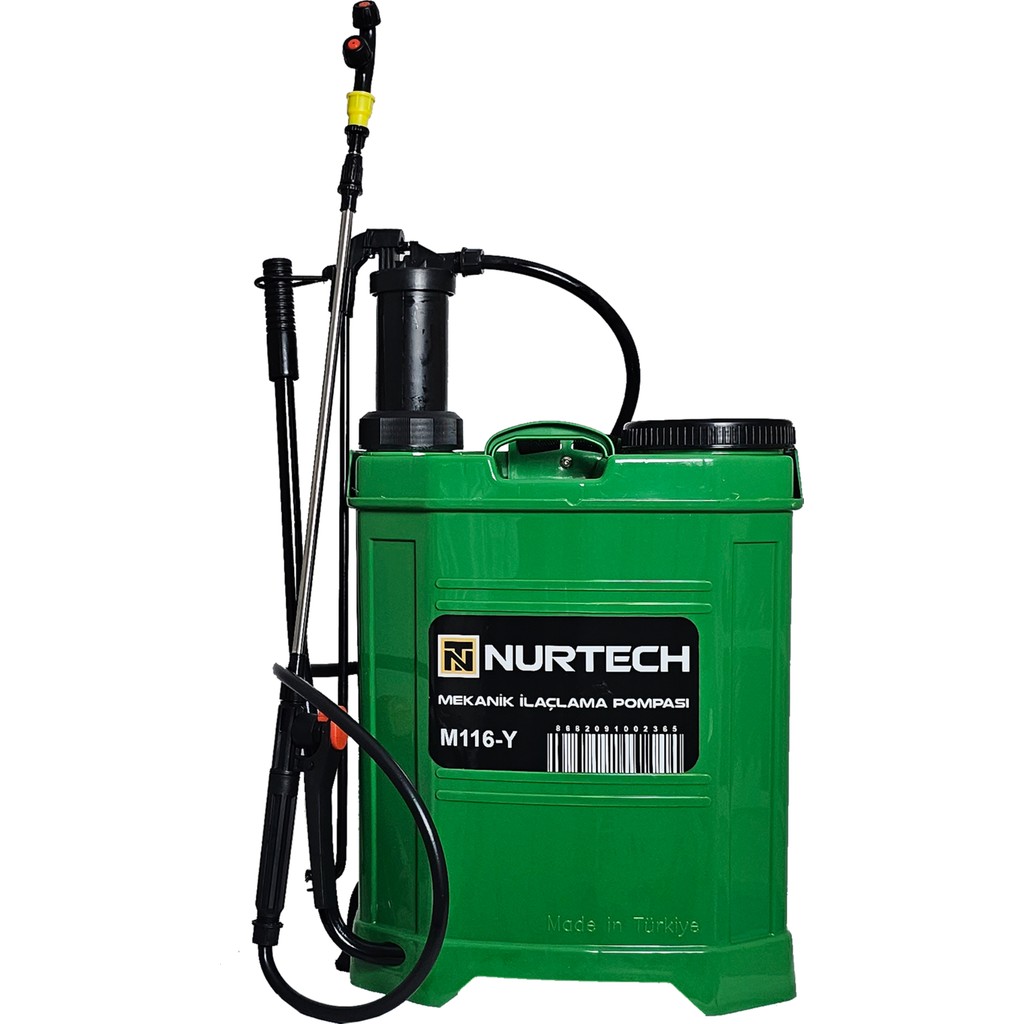 Nurtech Ilaçlama Pompası 16 Lt Manuel M116-Yeşil İlaçlama Makinesi Fiyatı