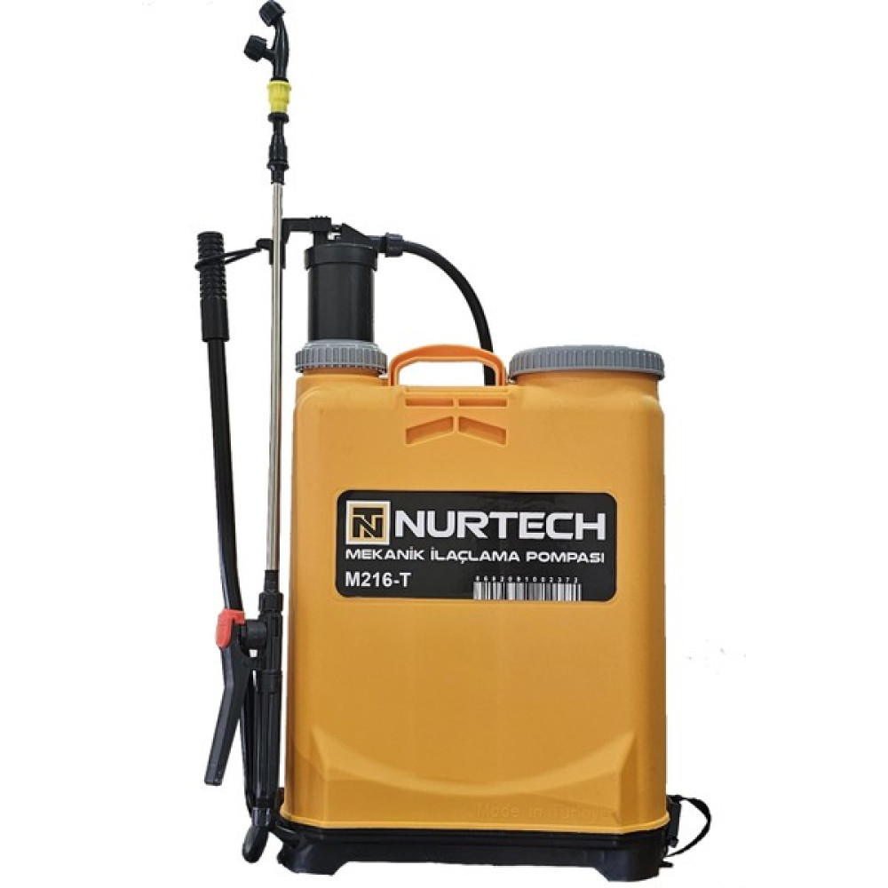 Nurtech Ilaçlama Pompası 16LITRE Manuel (Kollu) M216-TURUNCU İlaçlama Makinesi Fiyatı