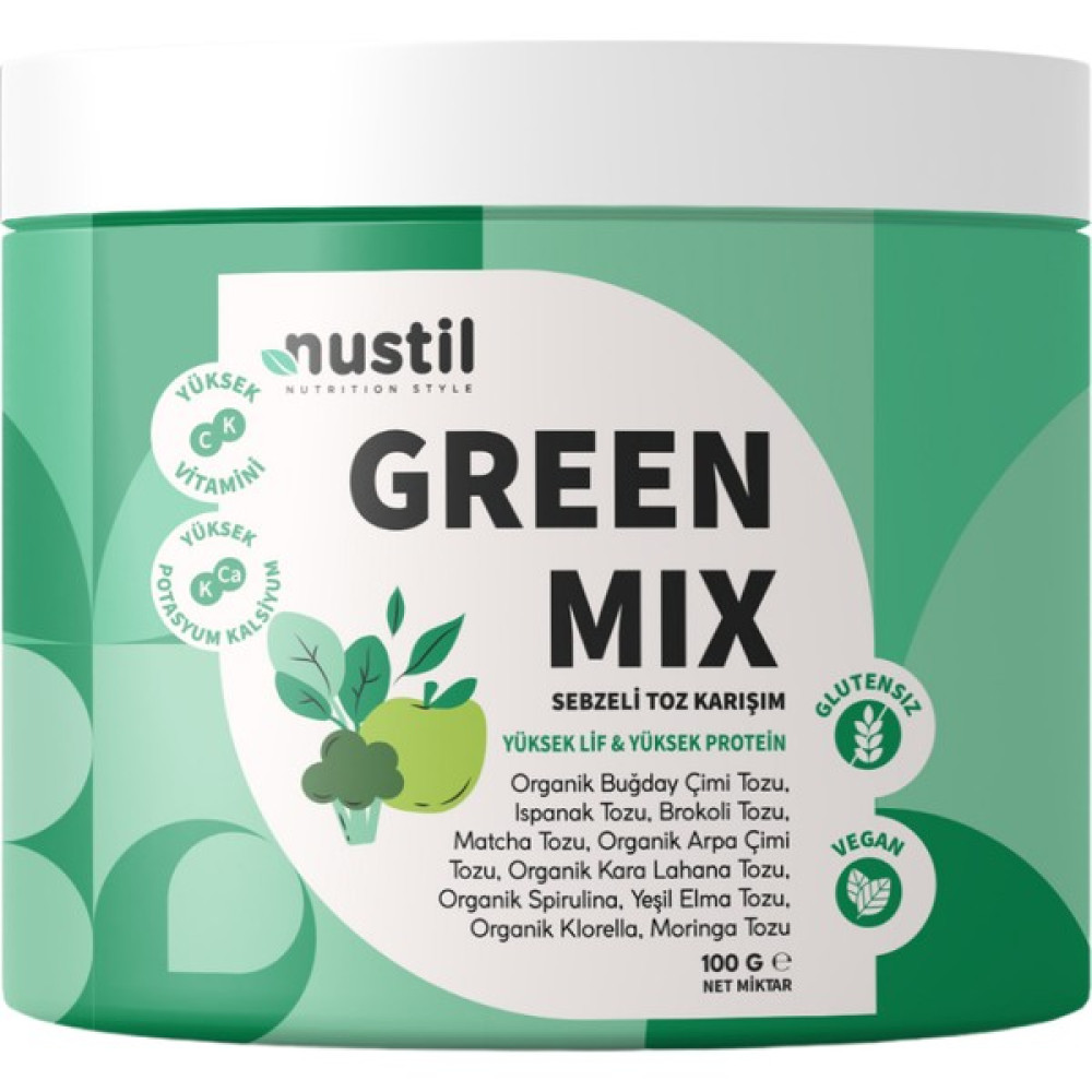 Nustil Green Mix Sebzeli Toz Karışım 100G - 100 gr İçecek Fiyatı