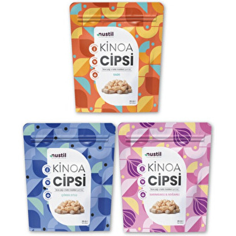 Nustil Kinoa Cipsi Tanışma Paketi Glutensiz Vegan Katkısız Atıştırmalık - 90 gr Cips Fiyatı