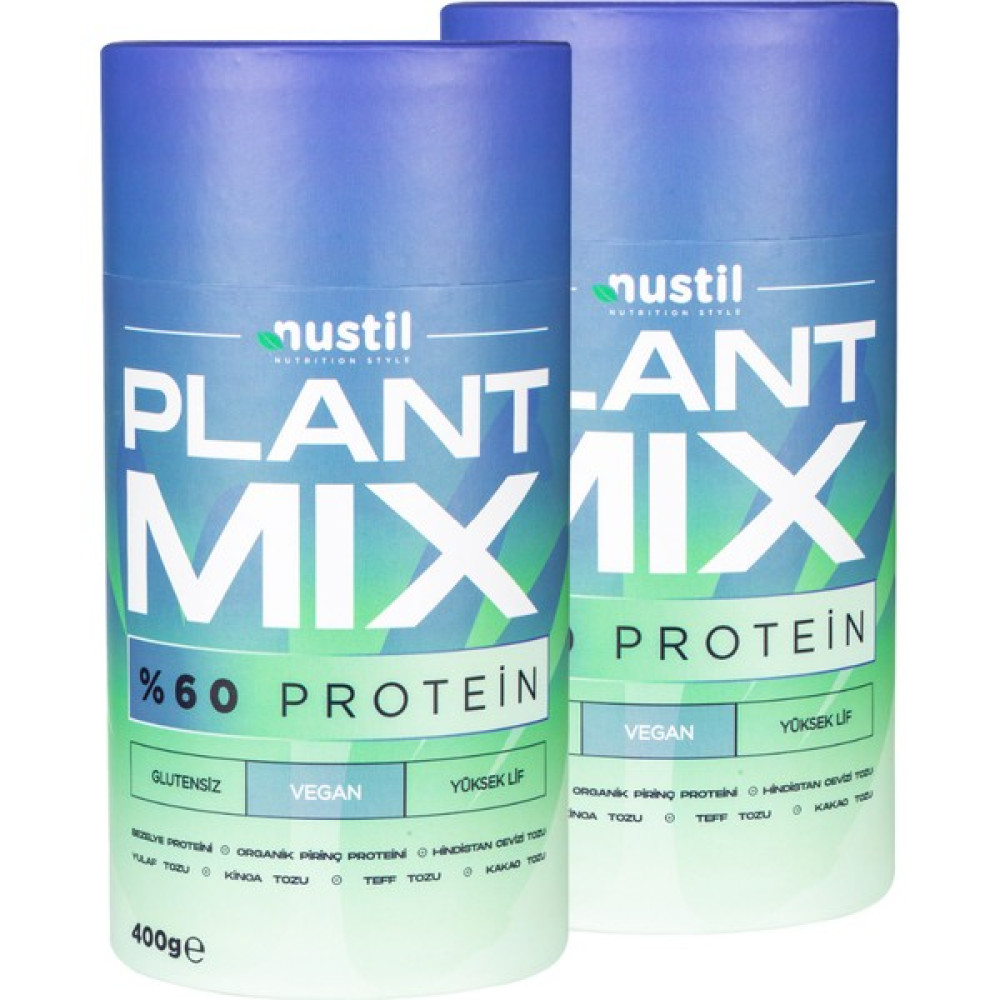 Nustil Nutrition Style Nustil Plant Mix %60 Proteinli Bitkisel Karışım 400 gr x 2 Protein Tozları Fiyatı