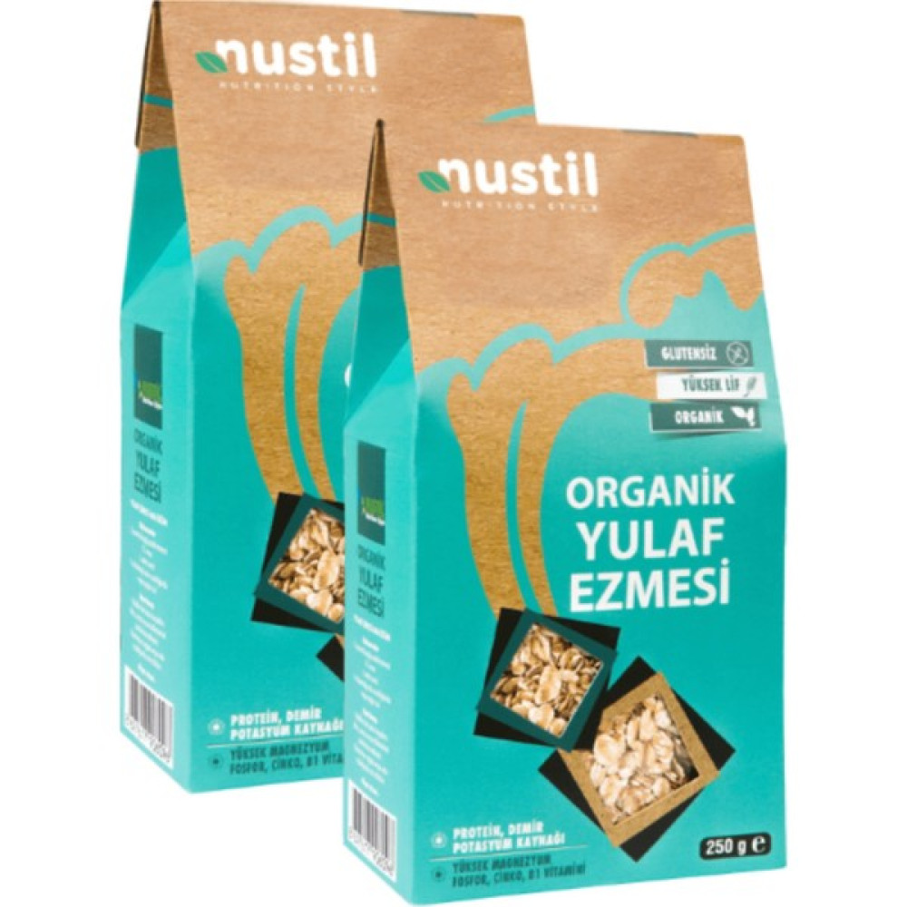 Nustil Nutrition Style Organik Glutensiz Yulaf Gevreği 2 x 250 gr - 500 gr Diğer Fiyatı