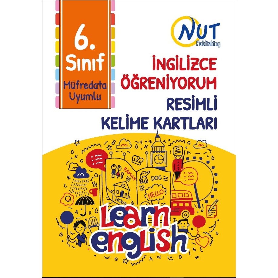 Nut Publishing 6. Sınıf İngilizce Öğreniyorum Resimli Kelime Kartları Diğer Fiyatı
