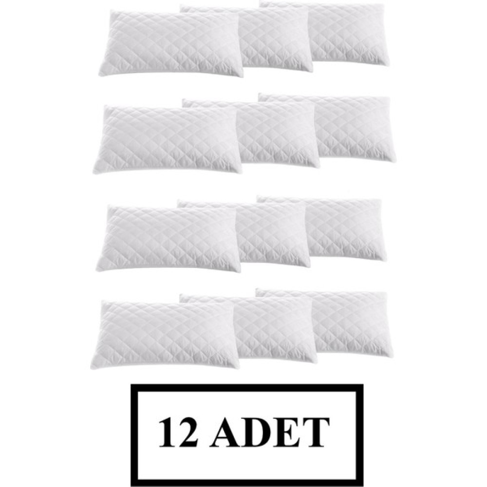 Nutex 12 Adet Kapitoneli Fermuarlı Yastık Koruyucu Alez 50 x 70 cm - 50 x 70 cm - Beyaz Alez / Yatak Koruyucu Fiyatı