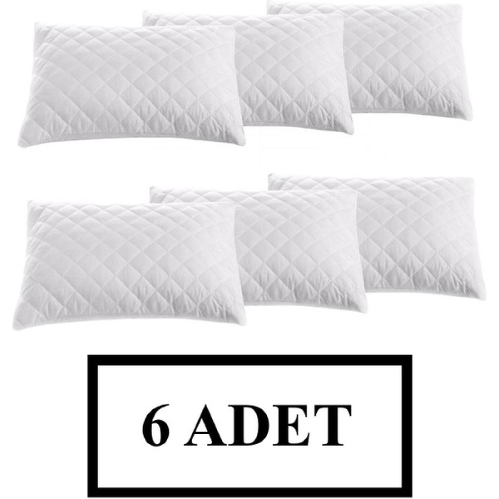Nutex 6 Adet Kapitoneli Fermuarlı Yastık Koruyucu Alez 50 x 70 cm - 50 x 70 cm - Beyaz Alez / Yatak Koruyucu Fiyatı