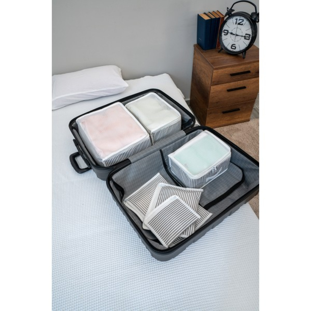 Nutex 6'lı Valiz Düzenleyici Fileli Set - Çizgili Eşya Saklama / Düzenleme Fiyatı