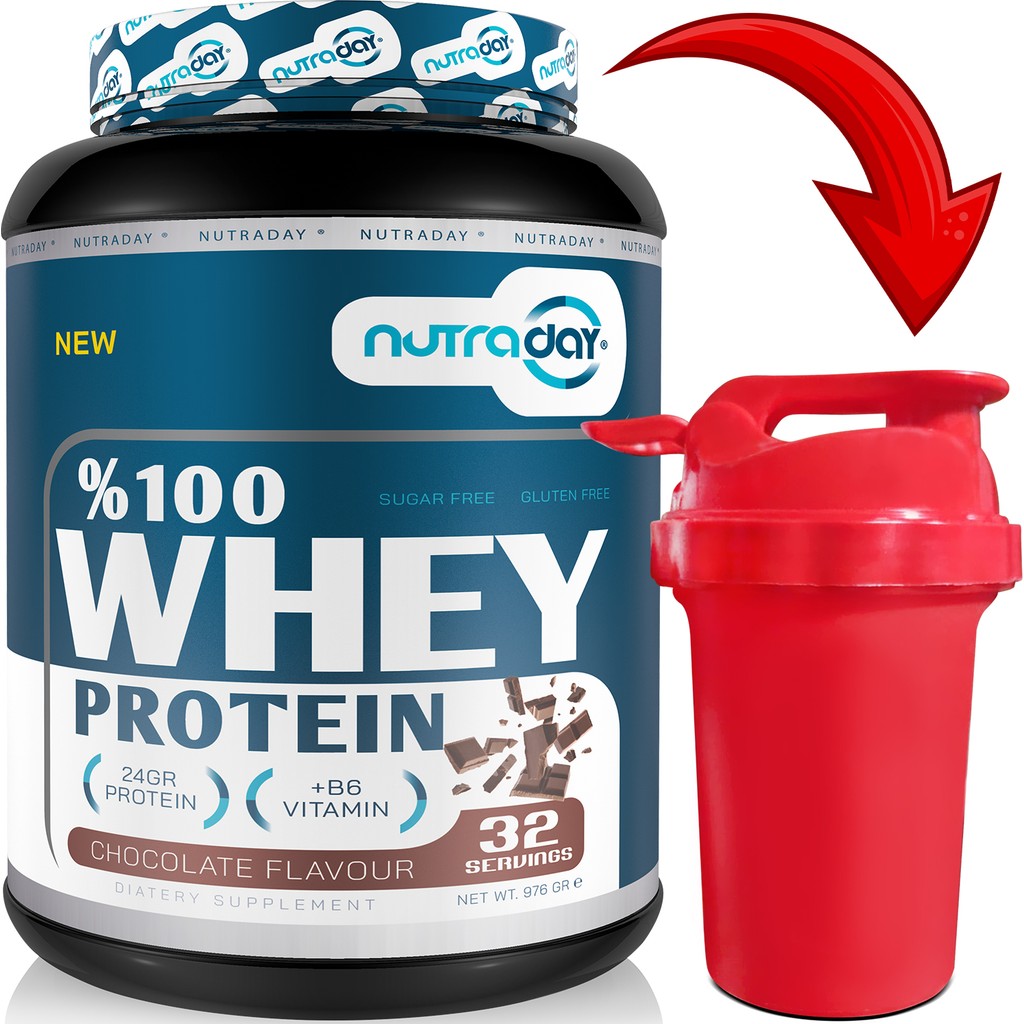 Nutraday Whey Protein 976 gr Çikolata Aromalı Protein Tozu 24 Gram Protein 32 Servis Diğer Fiyatı