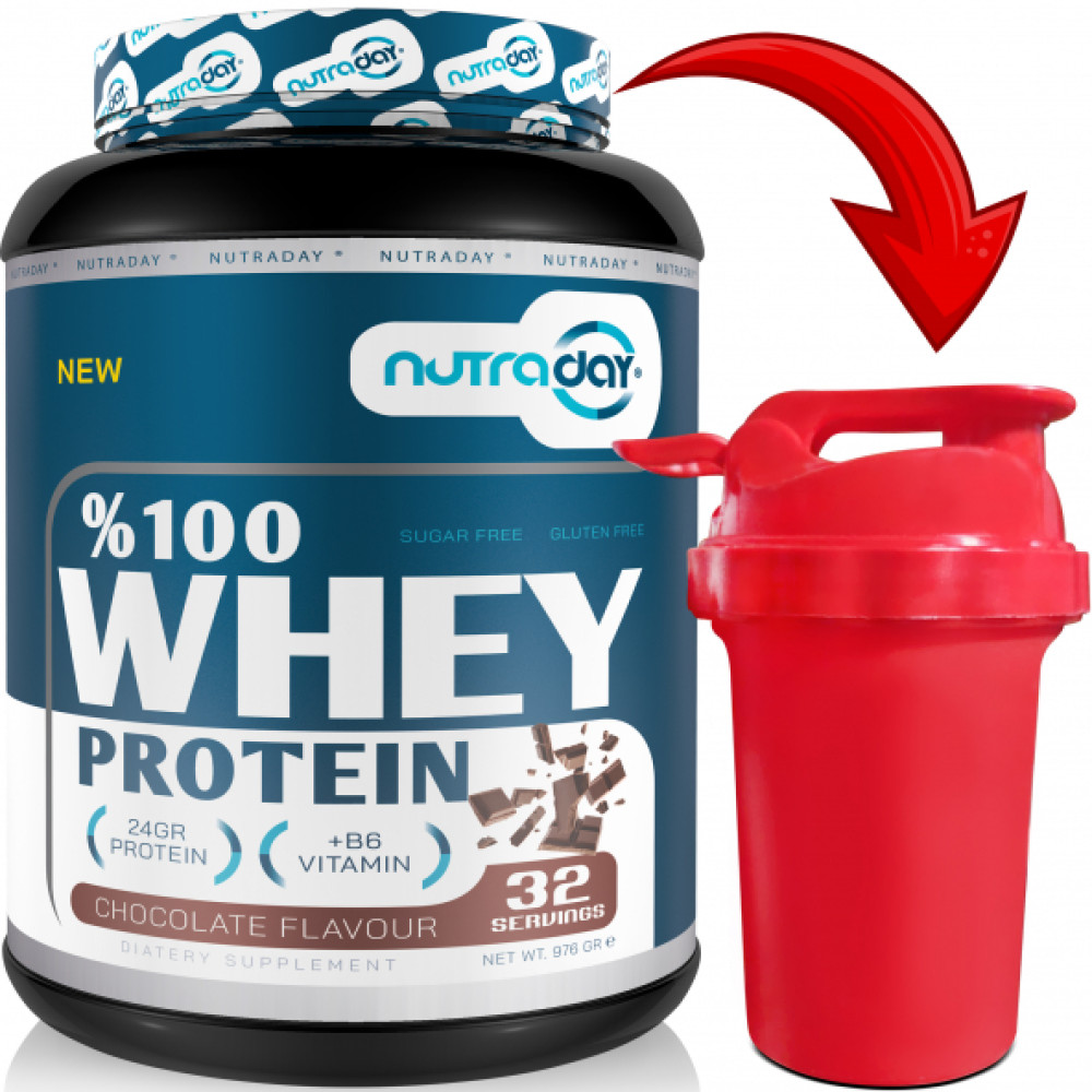 Nutraday Whey Protein 976 Gr Protein Tozu 24 Gram Protein 32 Servis Shaker Hediyeli Protein Tozları Fiyatı
