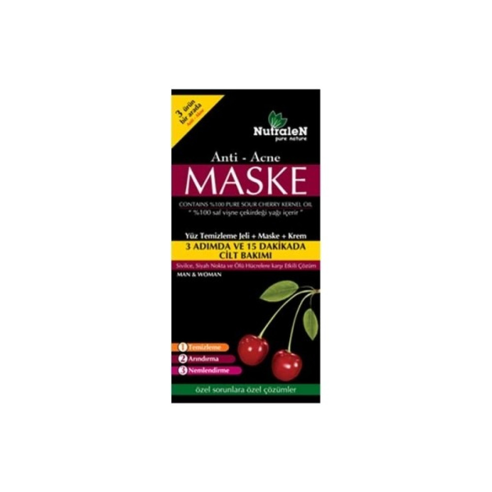 Nutralen Anti Acne Yüz Temizleme Jeli + Maske + Krem Maskeler Fiyatı