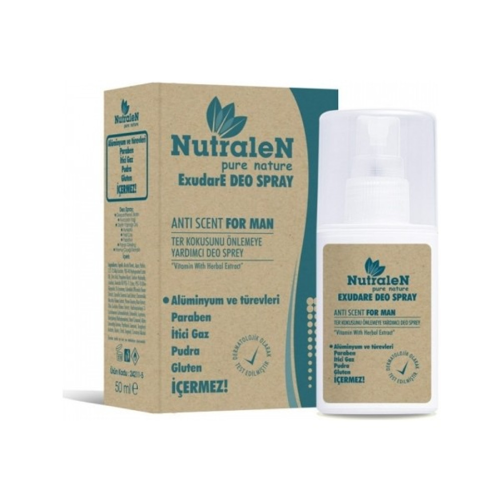 Nutralen ExudaE Deo Spray Anti Scent For Men 50 ml Deodorantlar Fiyatı
