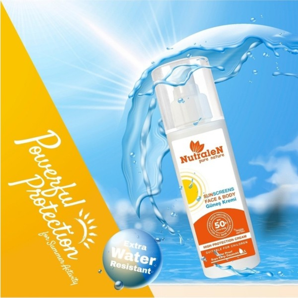 Nutralen Pure Nature Yüz Vücut ve Çocuk Güneş Kremi 50 Spf 100ML Güneş Kremleri ve Losyonları Fiyatı