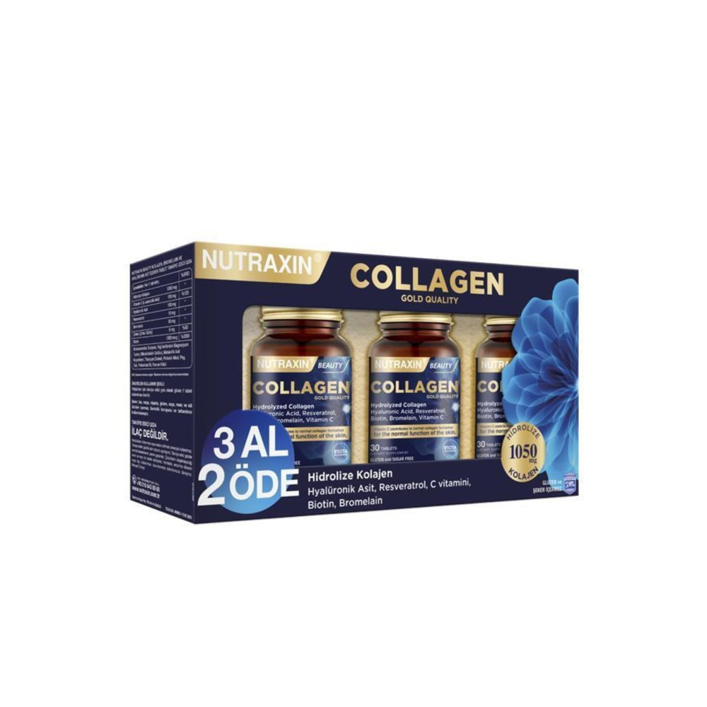 Nutraxin Beauty Gold Collagen 30 Tablet 3 Al 2 Öde Sağlık Fiyatı