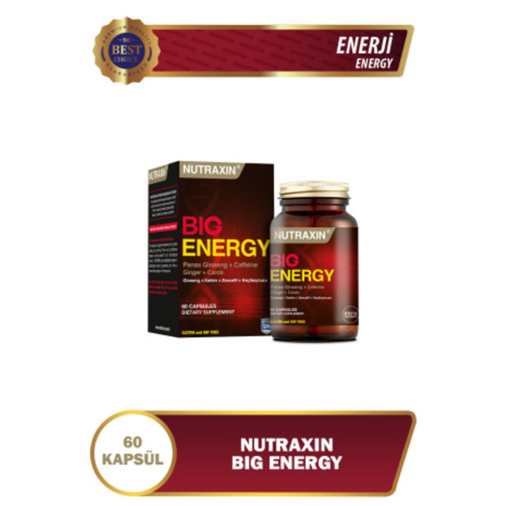 Nutraxin Big Energy - Vitamin Takviyesi 60 Tablet Sağlık / Diyet Fiyatı
