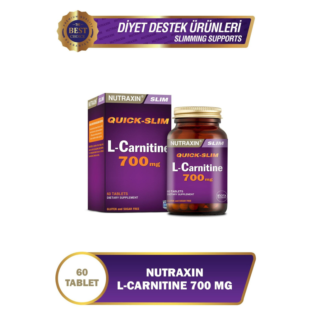 Nutraxin Quick Slim - L-Carnitine 700mg 60 Tablet Sağlık / Diyet Fiyatı