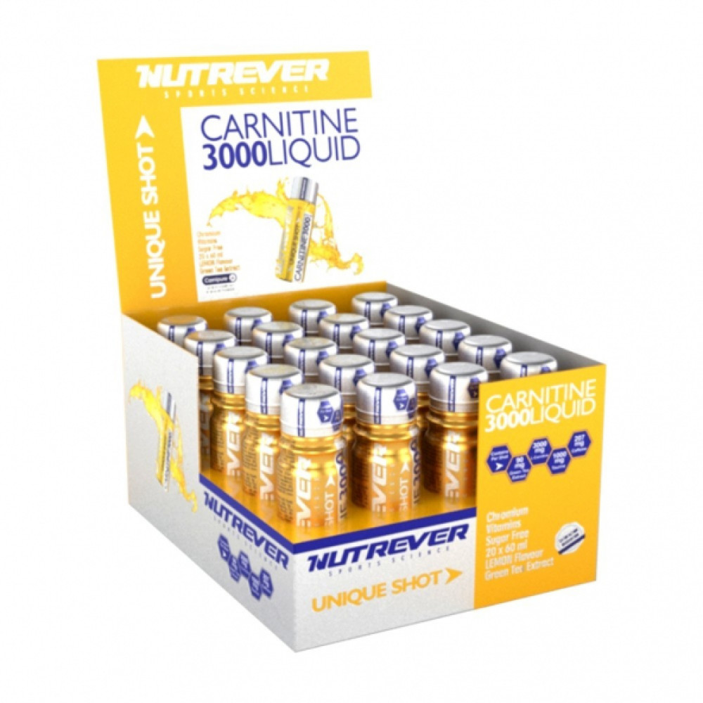 Nutrever L-Carnitine L - Karnıtın 3000 Liquid 20 Ampul - Hızlı Ucretsız Kargo Sporcu Besinleri Fiyatı