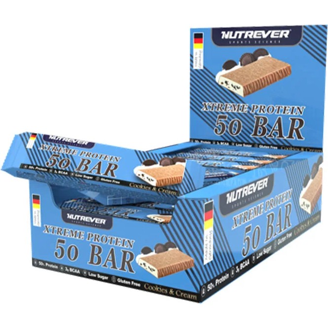Nutrever Xtreme Protein Bar 50 gr 24 Adet - Kremalı Kurabiye Giyim & İç Giyim Fiyatı