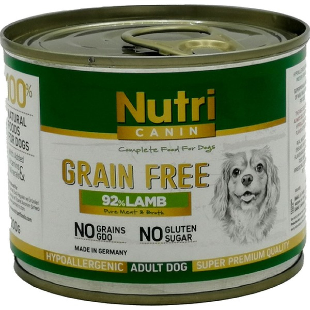 Nutri Canin 200GR Tahılsız %92 Kuzu Etli Köpek Maması Evcil Hayvan Ürünleri Fiyatı