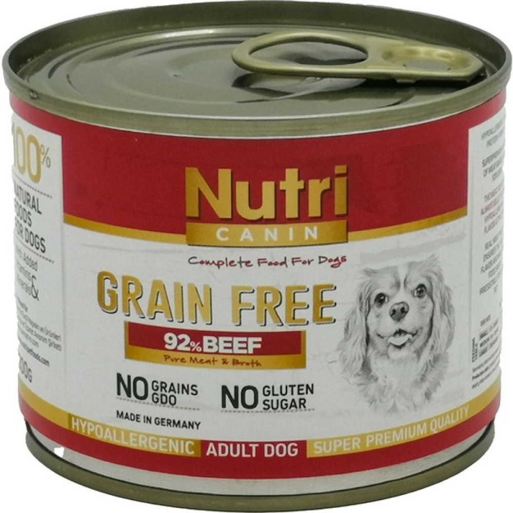 Nutri Canin 200GR Tahılsız %92 Sığır Etli Köpek Maması Evcil Hayvan Ürünleri Fiyatı