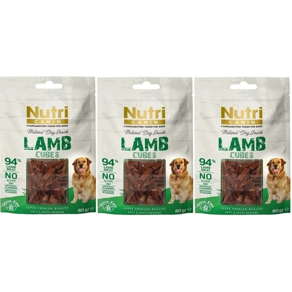 Nutri Canin Nutri Canine Nutri Canin Lamb Cubes Tahılsız Kuzu Küpleri Köpek Ödülü 80gr 3 Adet Evcil Hayvan Ürünleri Fiyatı
