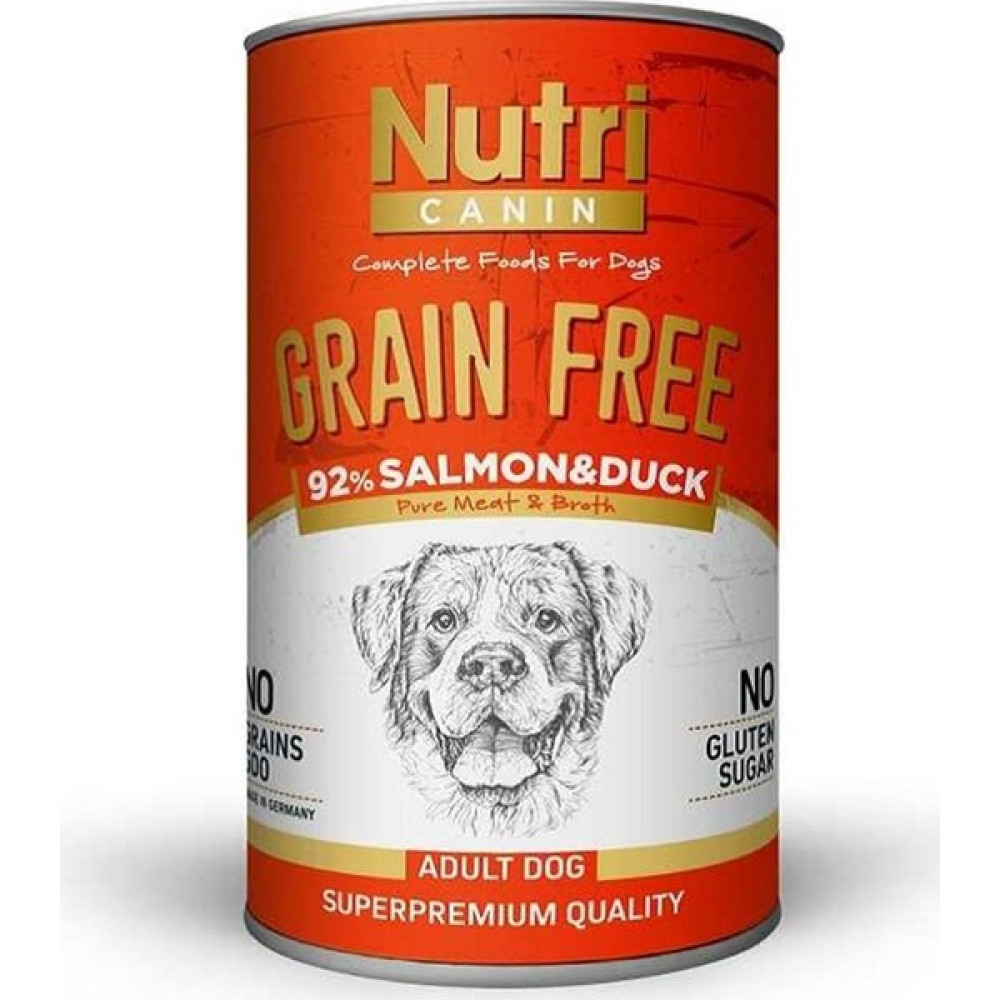 Nutri Canin Nutri Canine Tahılsız Somonlu Ördekli Köpek Konservesi 400 gr Idili Evcil Hayvan Ürünleri Fiyatı