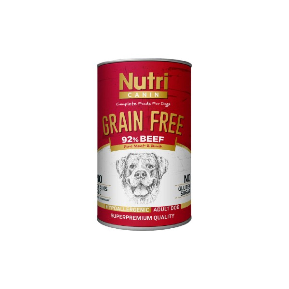 Nutri Canın Tahılsız %92 Sığır Etli Yaş Köpek Maması 400 gr - 1 Evcil Hayvan Ürünleri Fiyatı