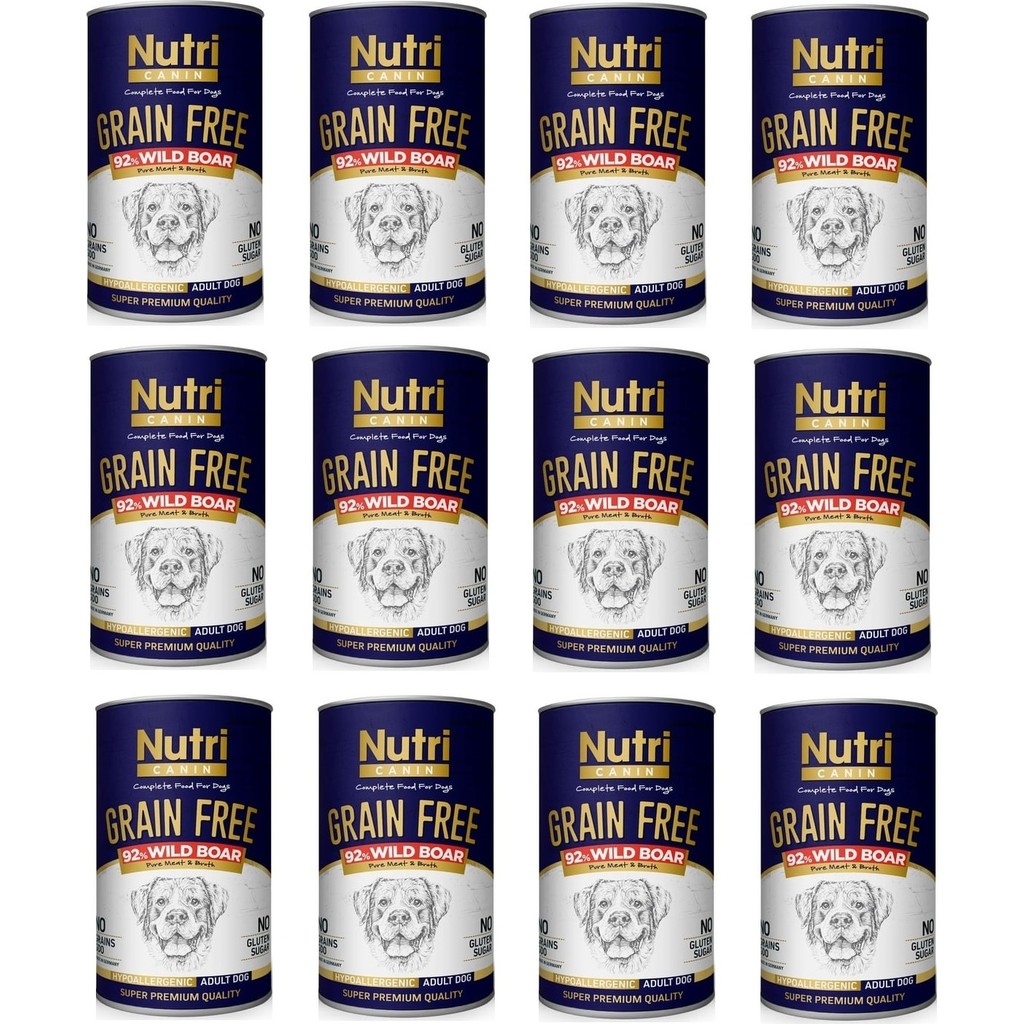 Nutri Canin Tahılsız Yaban Domuzlu Köpek Konserve 400 Gr. x 12 Adet Evcil Hayvan Ürünleri Fiyatı