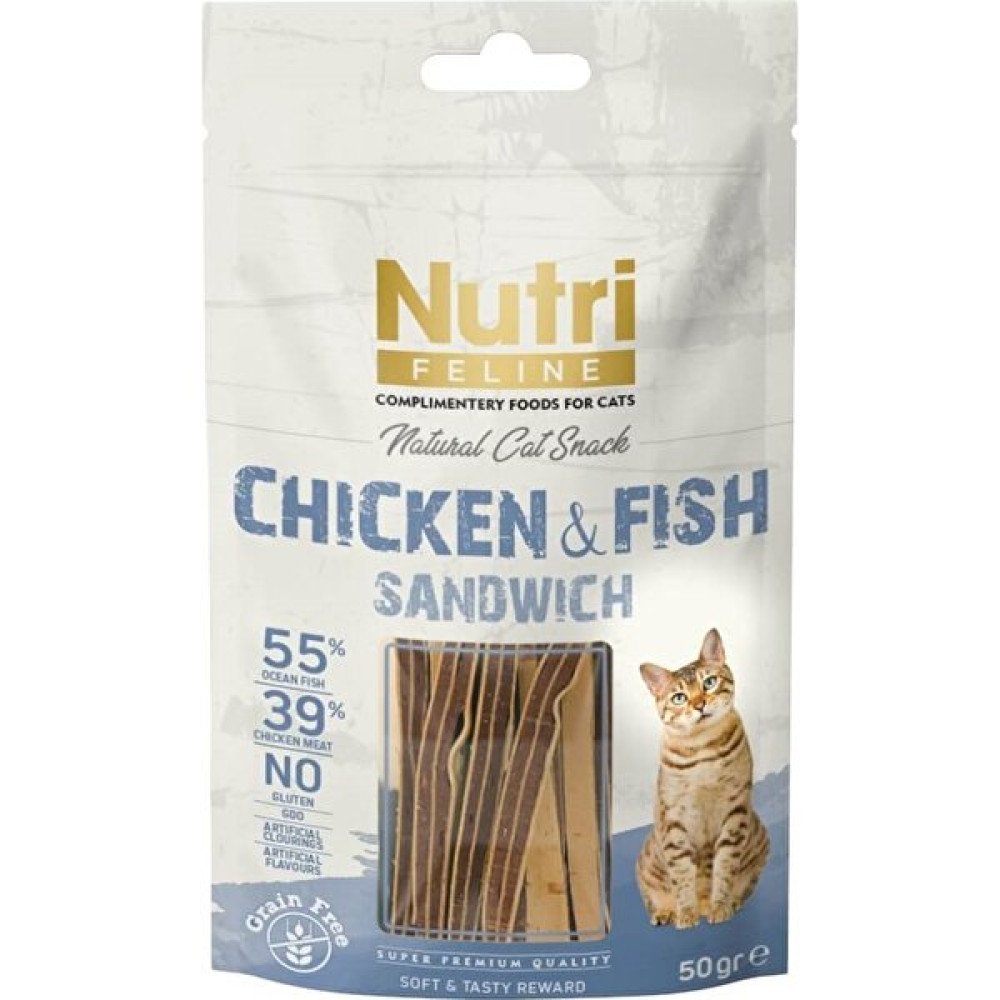 Nutri Feline Chicken&fish Sandwich Kedi Ödülü 50 gr Evcil Hayvan Ürünleri Fiyatı