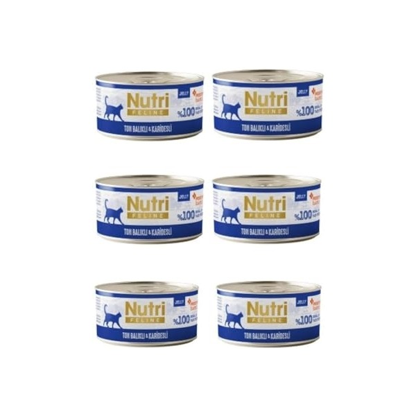 Nutri Feline Gurme Seri: Karidesli & Ton Balıklı Jöleli Tahılsız Yaş Mama (6X70G) Diğer Fiyatı