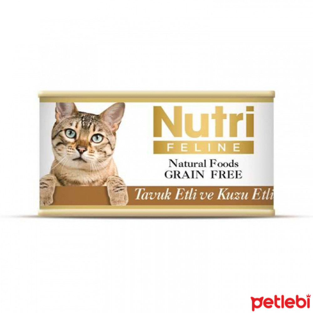 Nutri Feline Kıyılmış Tavuklu ve Kuzulu Tahılsız Kedi Konservesi 85gr Evcil Hayvan Ürünleri Fiyatı