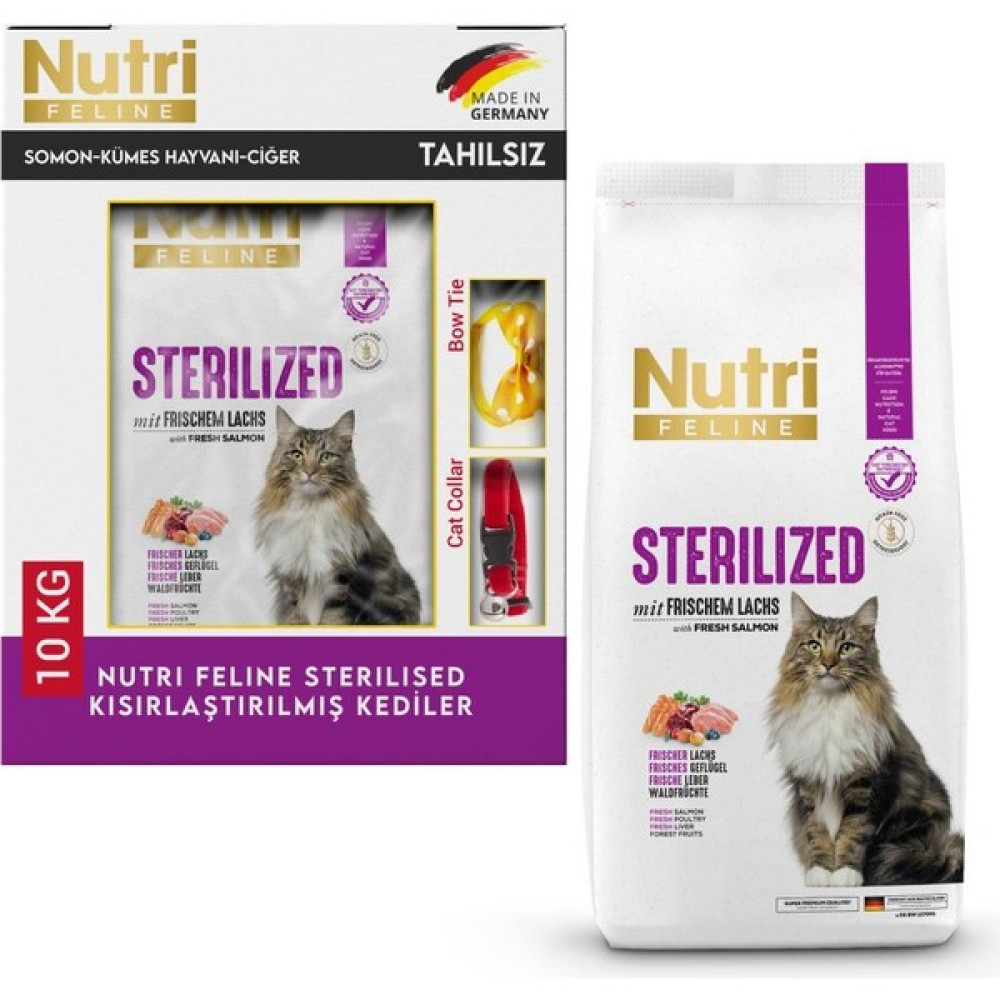 Nutri Feline Sterilised Tahılsız Kısırlaştırılmış Kedi Maması 10 kg Evcil Hayvan Ürünleri Fiyatı