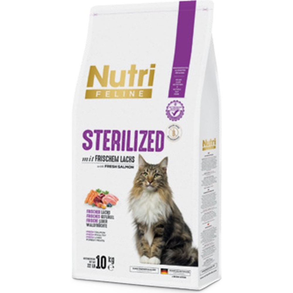 Nutri Feline Sterilized Somon Etli Kedi Maması 10 kg Evcil Hayvan Ürünleri Fiyatı