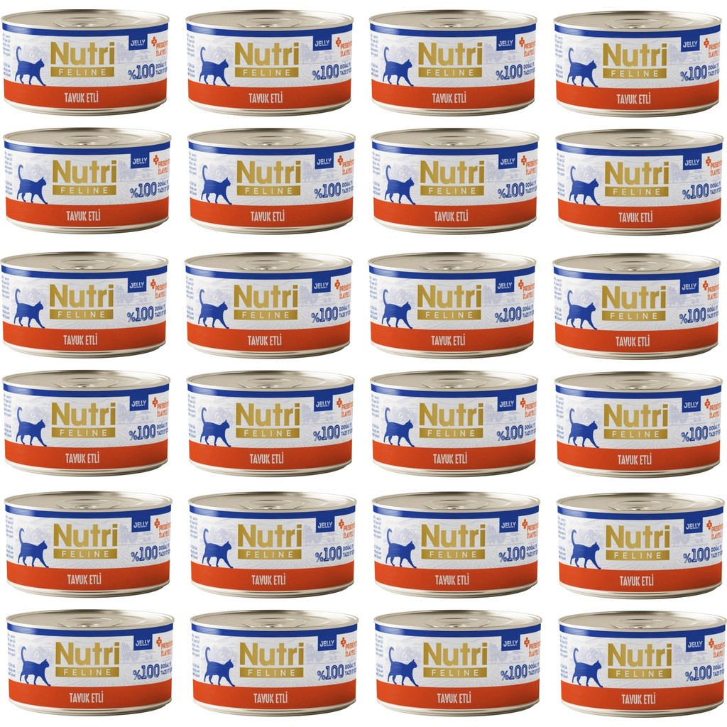 Nutri Feline Tavuk Etli Jöleli Tahılsız Yetişkin Kedi Konservesi 70 Gr. x 24 Adet Evcil Hayvan Ürünleri Fiyatı