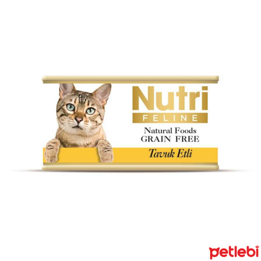 Nutri Feline Tavuk Etli Tahılsız Yetişkin Kedi Konservesi 85gr Evcil Hayvan Ürünleri Fiyatı