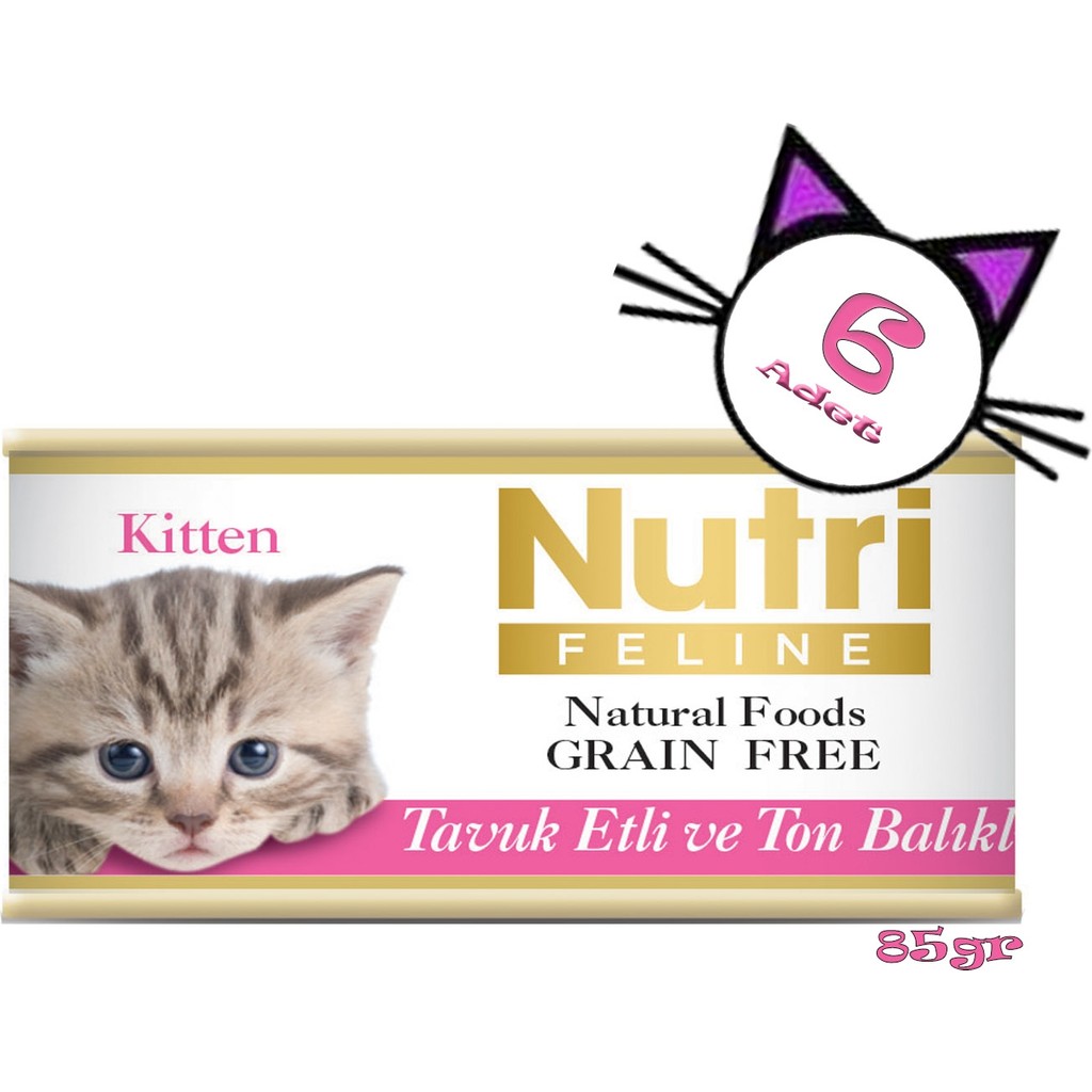 Nutri Feline Tavuklu ve Ton Balıklı 85 gr Yavru Kedi Maması 6 Adet Karışık Tat Evcil Hayvan Ürünleri Fiyatı