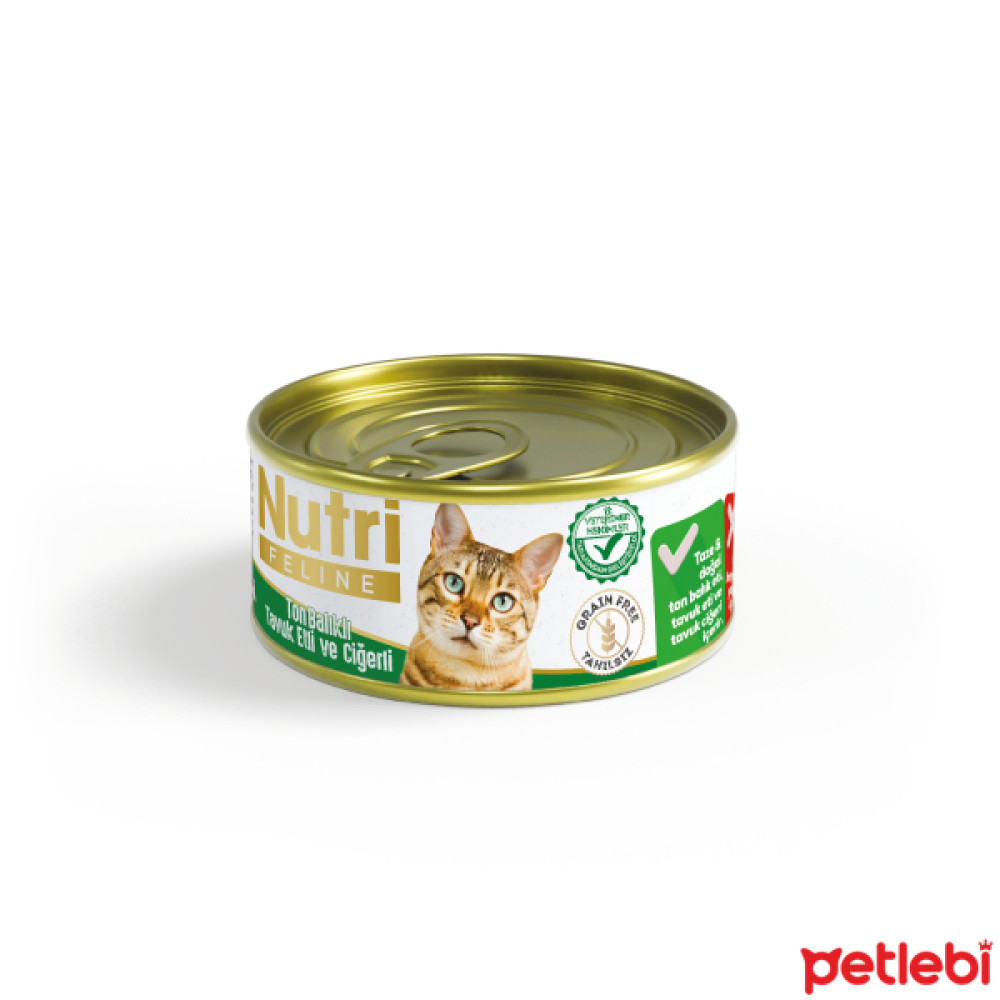 Nutri Kıyılmış Ton Balıklı Ciğerli ve Tavuk Etli Tahılsız Yetişkin Kedi Konservesi 85gr Evcil Hayvan Ürünleri Fiyatı