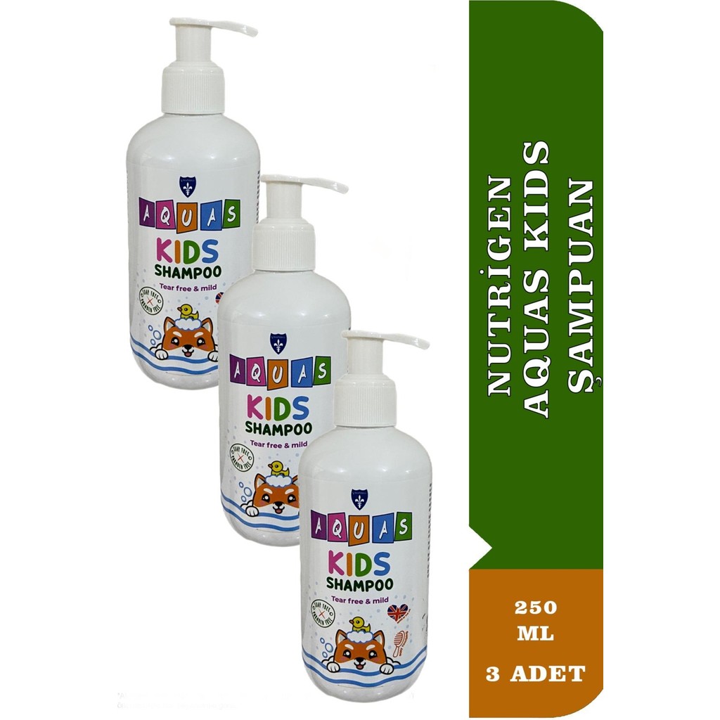 Nutrigen Aquas Kids Şampuan 250 ml 3 Adet Diğer Fiyatı