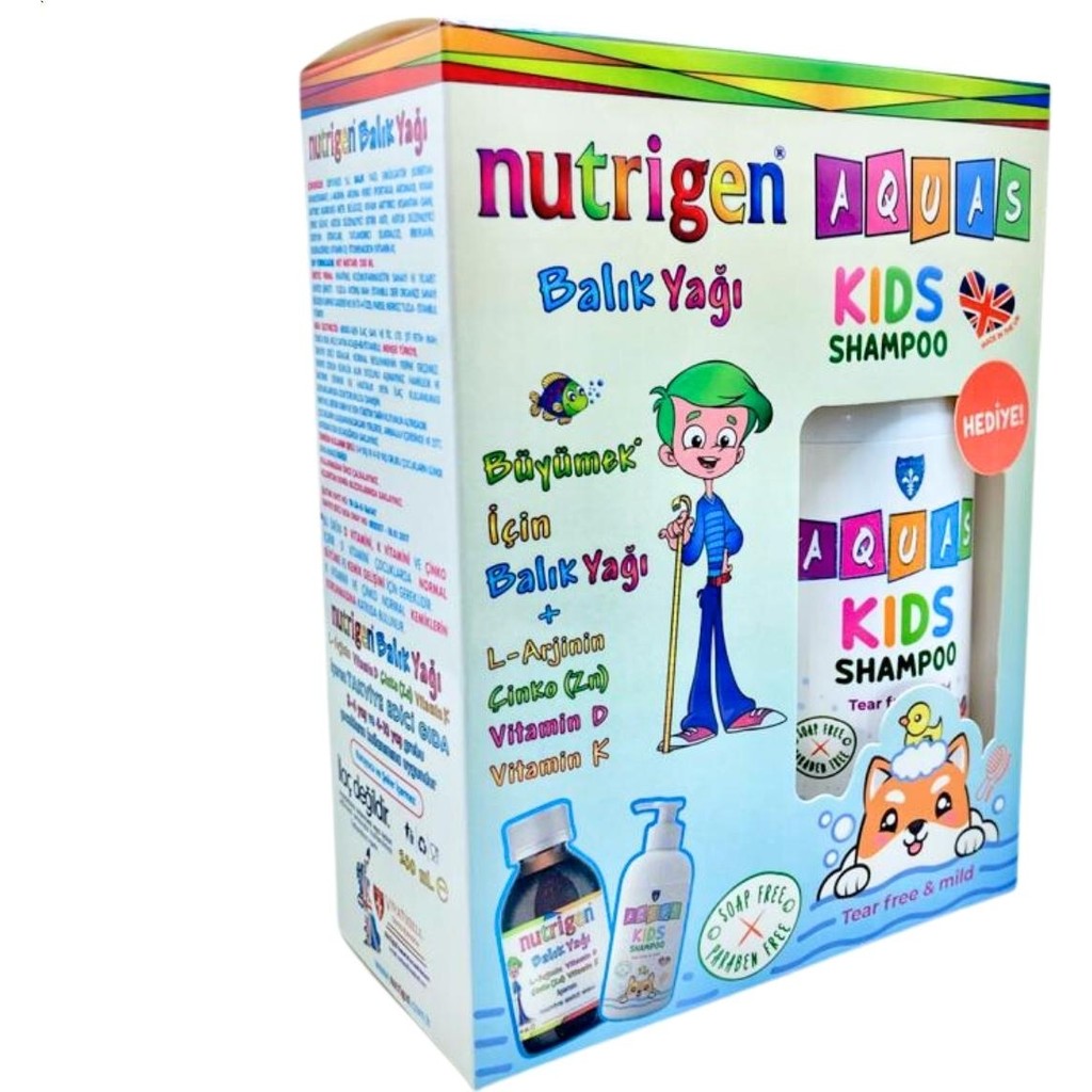 Nutrigen Balık Yağı Şurubu 200 ml + Aquas Kids Şampuan 250 ml Hediyeli Diğer Fiyatı