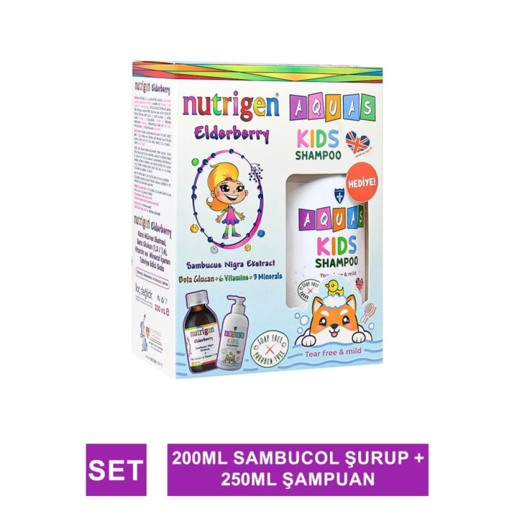 Nutrigen Kara Murver Surup 200 Ml - Aquas Kids Sampuan Hediye - Şampuan ve Saç Kremi Fiyatı