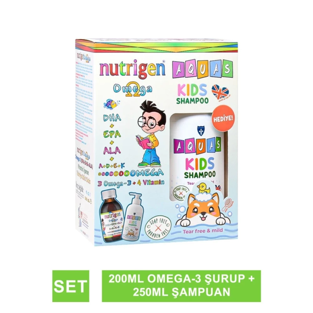 Nutrigen Omega 3 Portakal Aromali 200 Ml - Aquas Kids Sampuan Hediye - Şampuan ve Saç Kremi Fiyatı