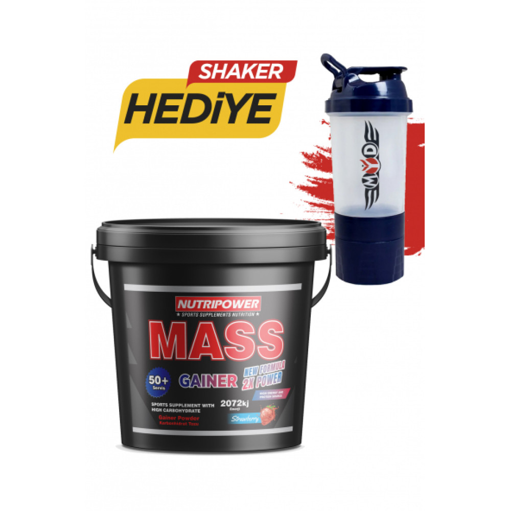 Nutripower Mass Gainer Karbonhidrat Tozu 5000G Cilek Aromali 50 Servis Sporcu Besinleri Fiyatı