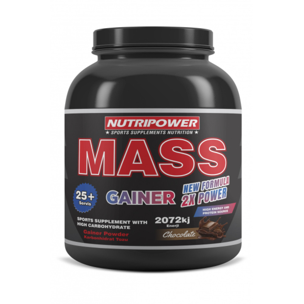 Nutripower Mass Gainer Kilo Almaya Yardimci Karbonhidrat Tozu 2500G Cikolata 25 Servis Sporcu Besinleri Fiyatı