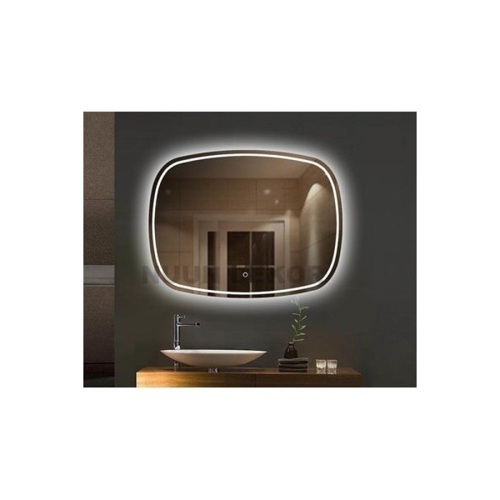 Nuun Dekor Dokunmatik LED Işıklı Banyo Aynası (Dimmer Özellikli) - Gün Işığı Ledli - 60x80 Oto Boyaları Fiyatı