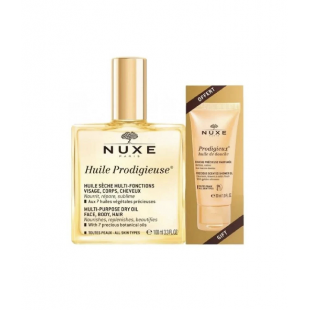 Nuxe Huile Prodigieuse Cok Amacli Kuru Yag 100 Ml + Prodigieux Shower Oil 30 Ml Kadın Parfümleri Fiyatı
